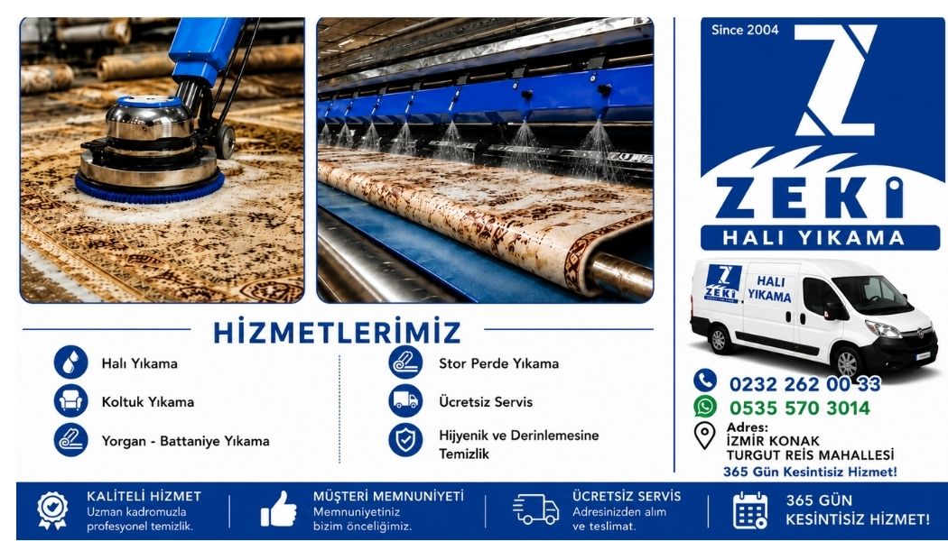 Konak Turgut Reis Mahallesi Halı Yıkama Hizmetleri